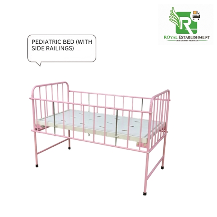 PEDIATRIC BED (WITH SIDE RAILINGS)