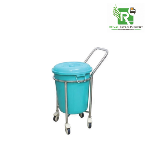 Plastic Bucket Soiled Linen Trolley